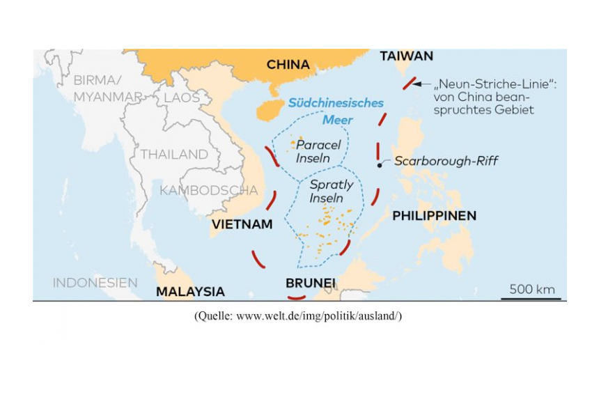 Konfliktinseln im Südchinesischen Meer