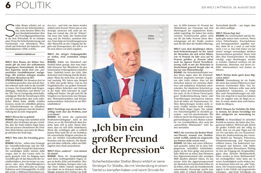 Ich bin ein großer Freund der Repression